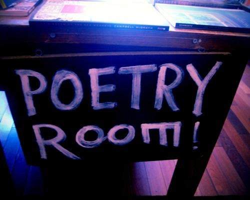 Let's meet here and talk poems.